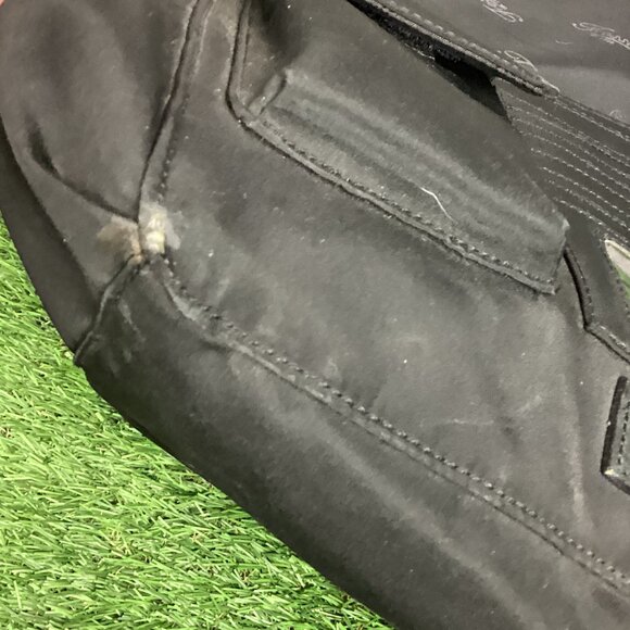 Vintage Fossil Classic Black Leather Briefcase Messanger Bag - Picture 4 of 16